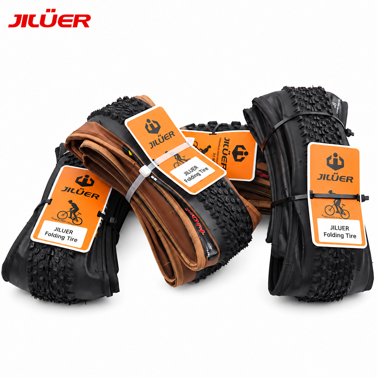 JILUER 60 TPI Folding Bicycle Tires - Road MTB and Fat Bike