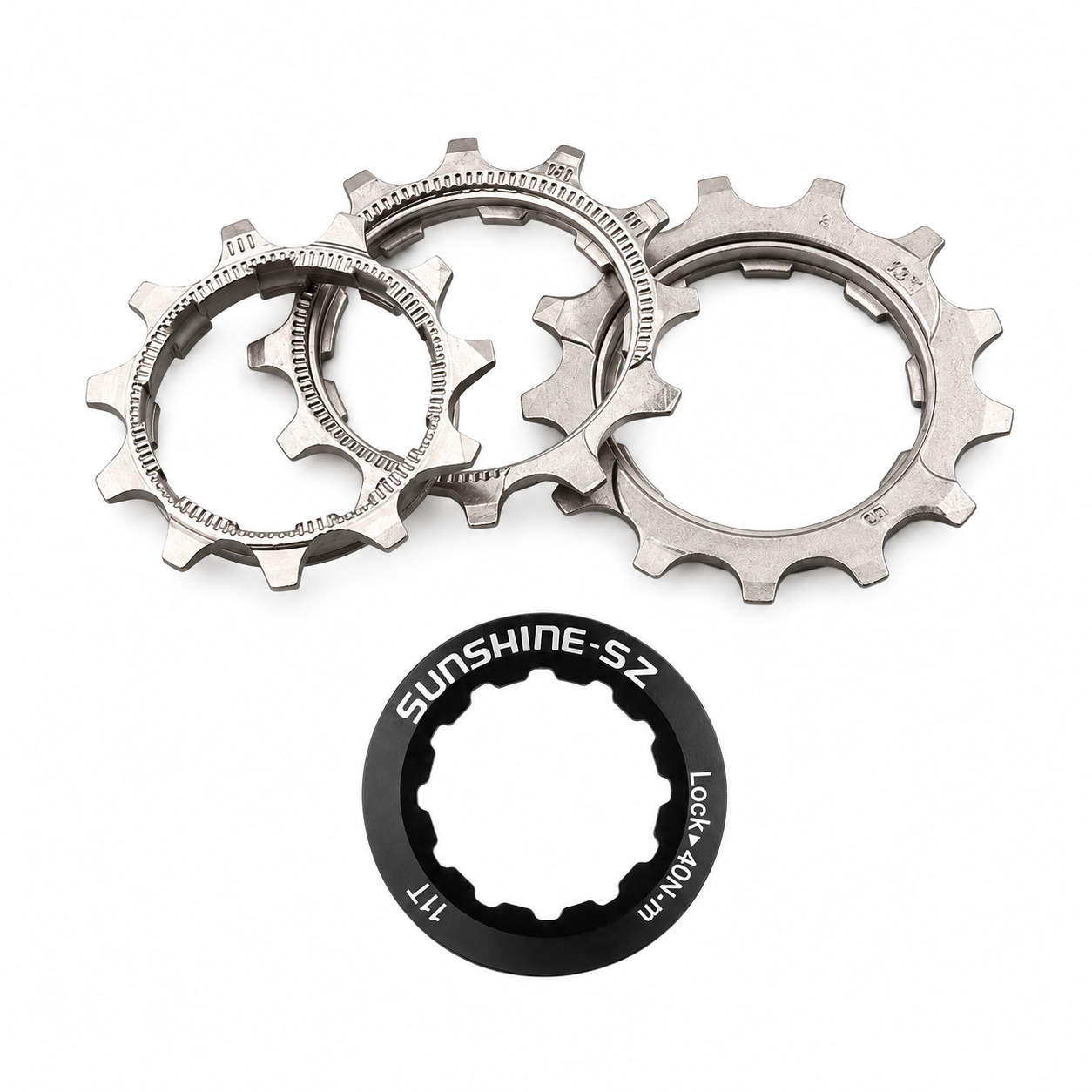 SUNSHINE Cassette Repair Sprockets 8-12 Speed 11T 12T 13T and Lockring