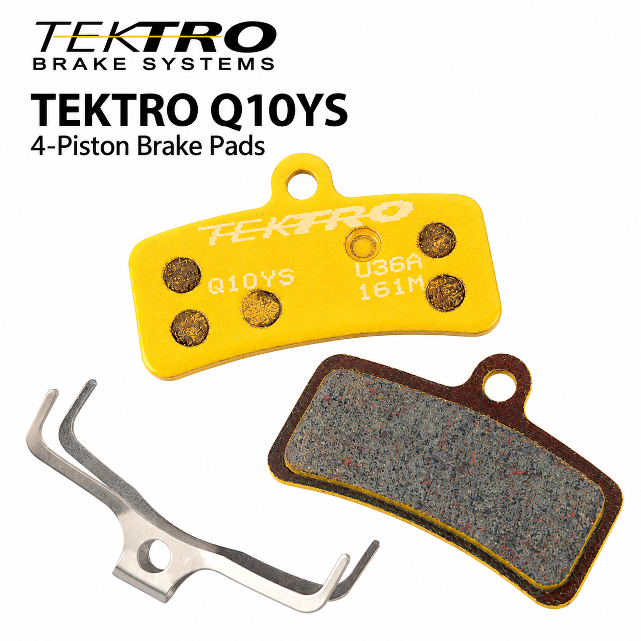 TEKTRO Q10YS Sintered Brake Pads for 4-Piston Calipers