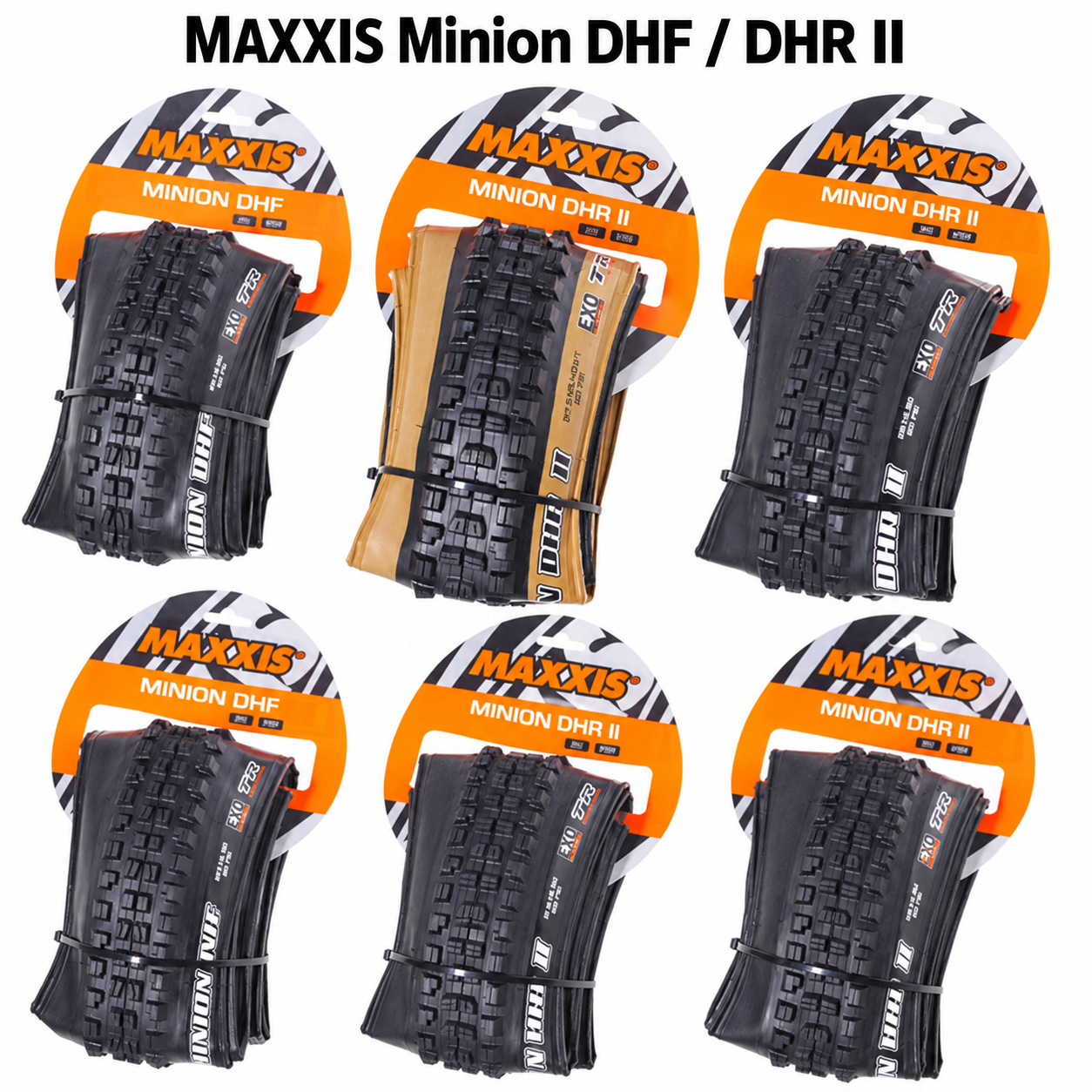 MAXXIS Minion DHF and DHR II Folding Mountain Bike Tires