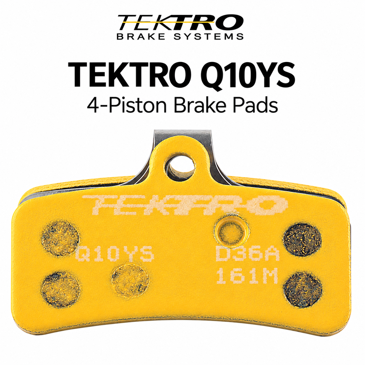 TEKTRO Q10YS Sintered Brake Pads for 4-Piston Calipers
