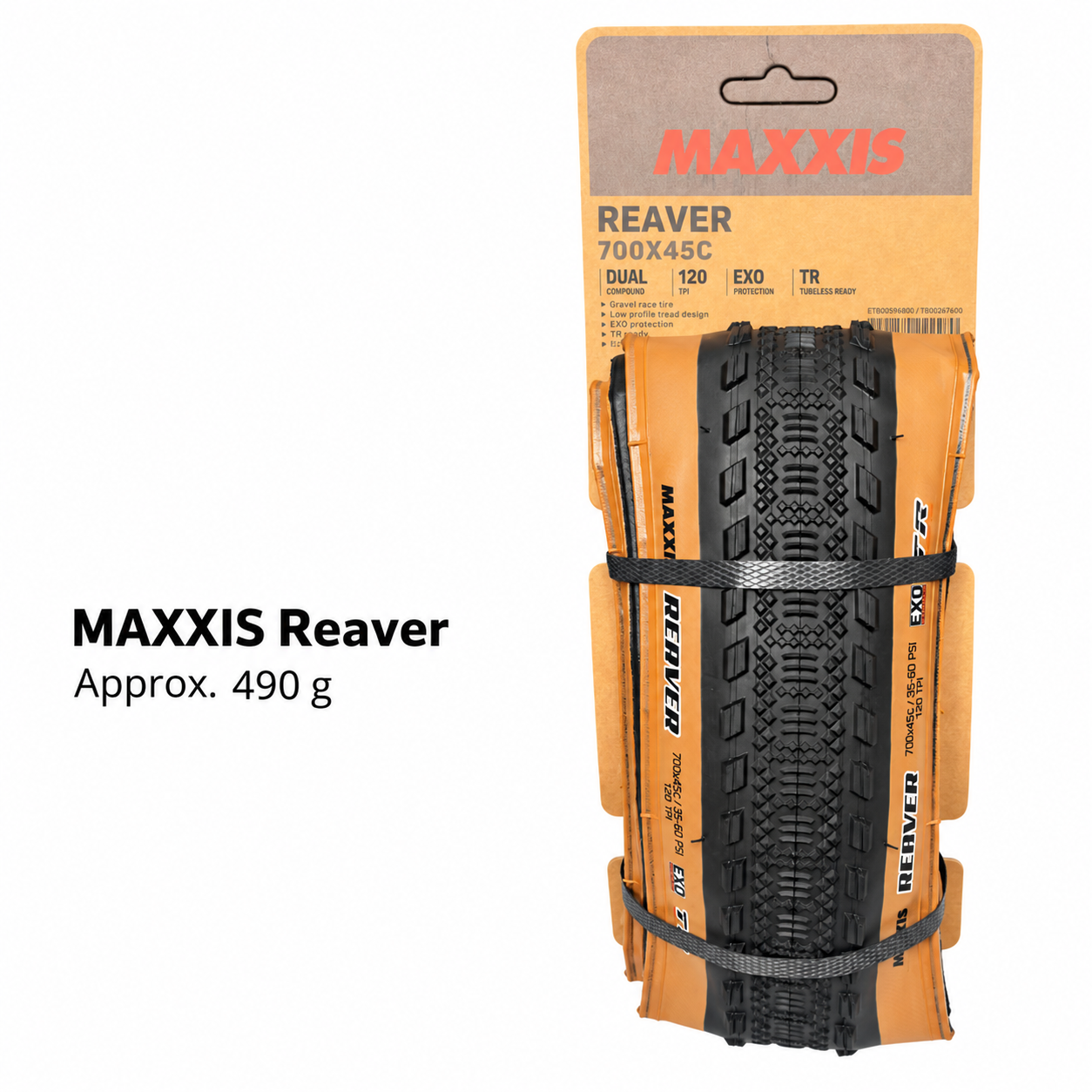 MAXXIS Receptor and Reaver EXO TR Folding Gravel Tires
