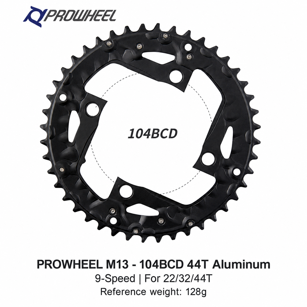 PROWHEEL Replacement Chainrings 64 96 104BCD 22-44T
