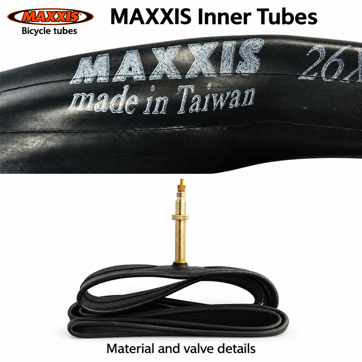 MAXXIS Bicycle Inner Tubes, 0.8mm, Schrader and Presta Options