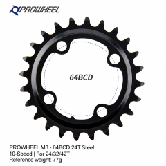 M3 - 64BCD 24T Steel - 10-Speed
