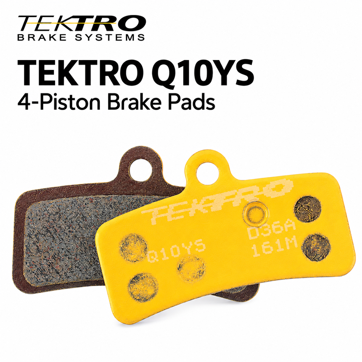 TEKTRO Q10YS Sintered Brake Pads for 4-Piston Calipers