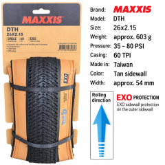 26x2.15 - Tan Sidewall - EXO