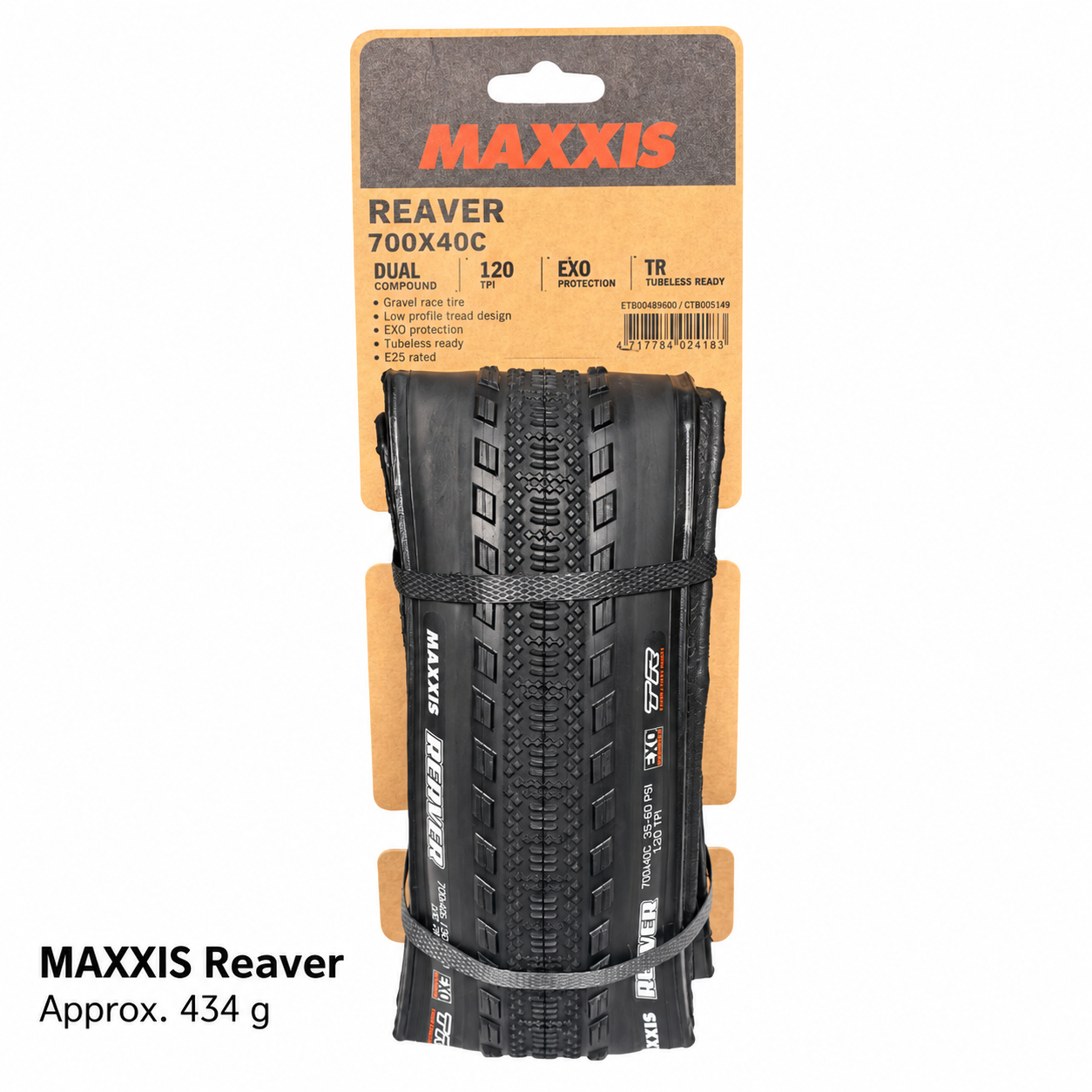 MAXXIS Receptor and Reaver EXO TR Folding Gravel Tires