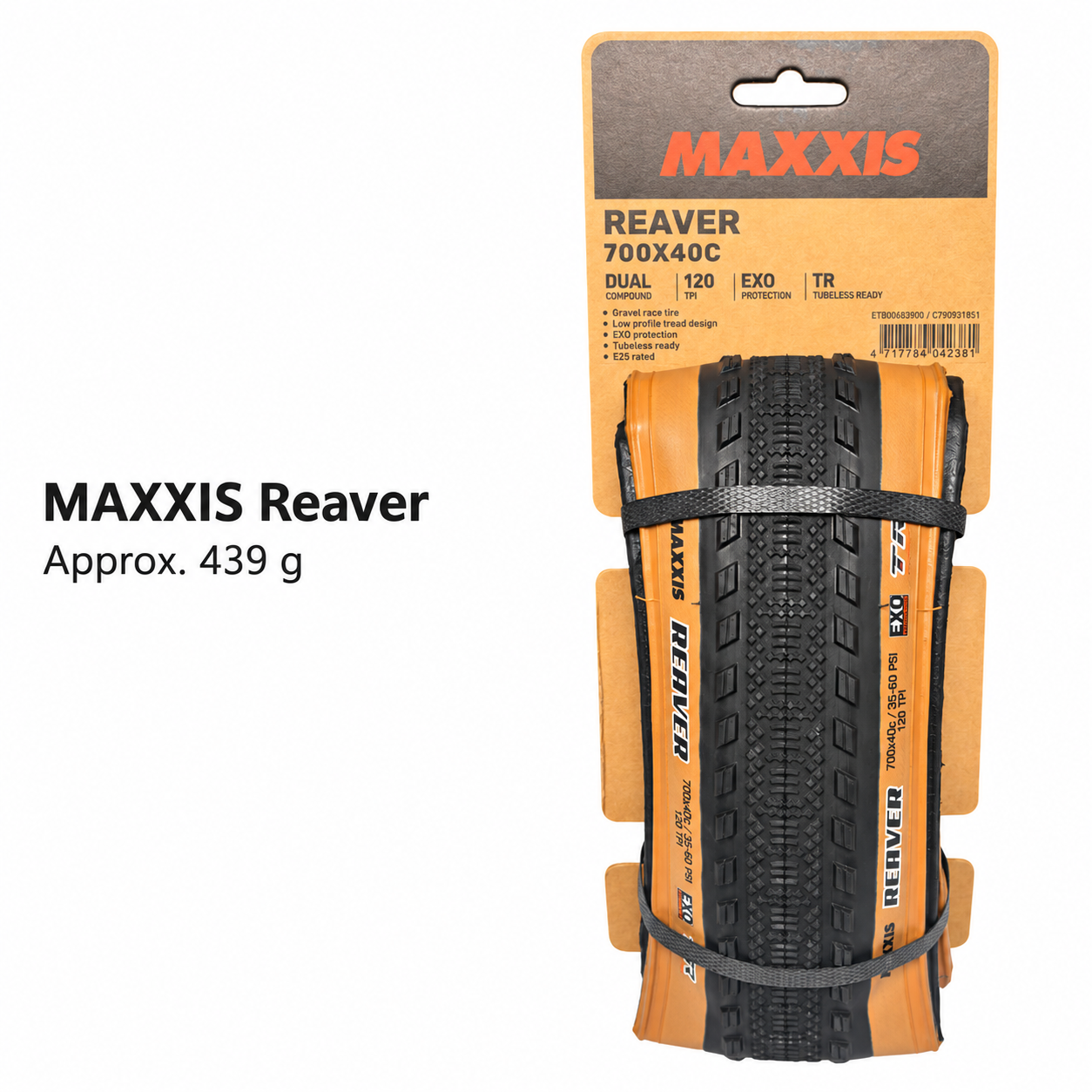MAXXIS Receptor and Reaver EXO TR Folding Gravel Tires