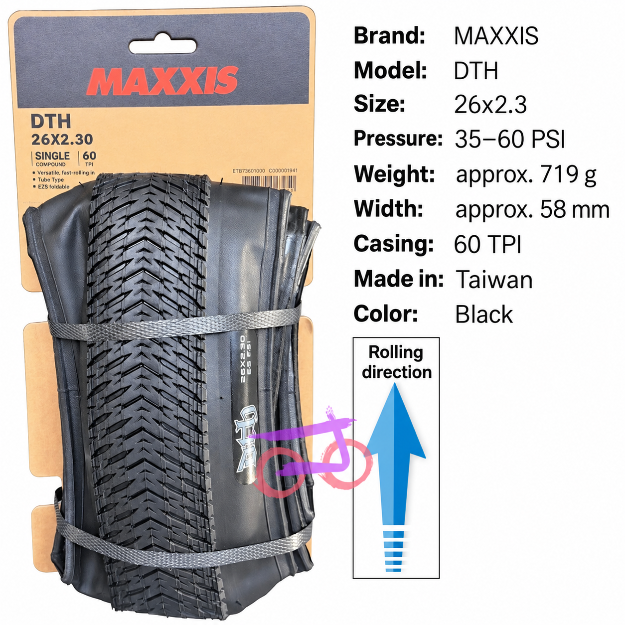 MAXXIS DTH Folding BMX and Street Tire
