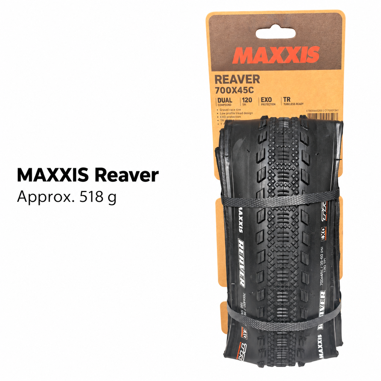 MAXXIS Receptor and Reaver EXO TR Folding Gravel Tires