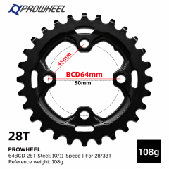 28T Steel - 64BCD - For 28/38T
