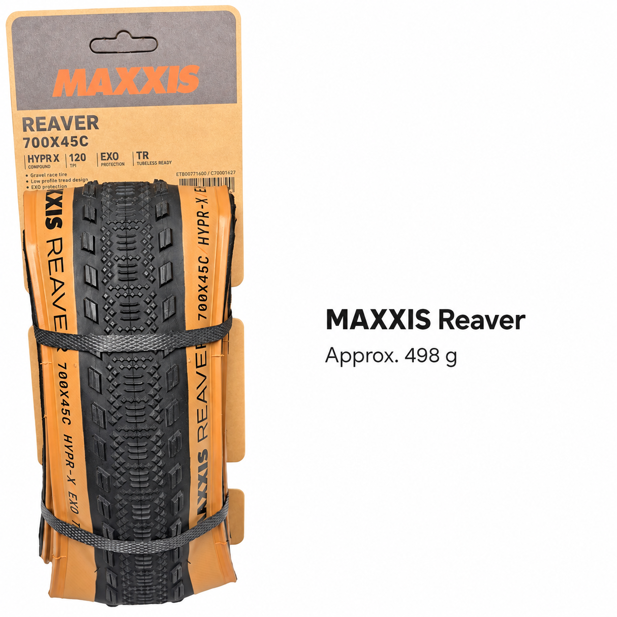 MAXXIS Receptor and Reaver EXO TR Folding Gravel Tires