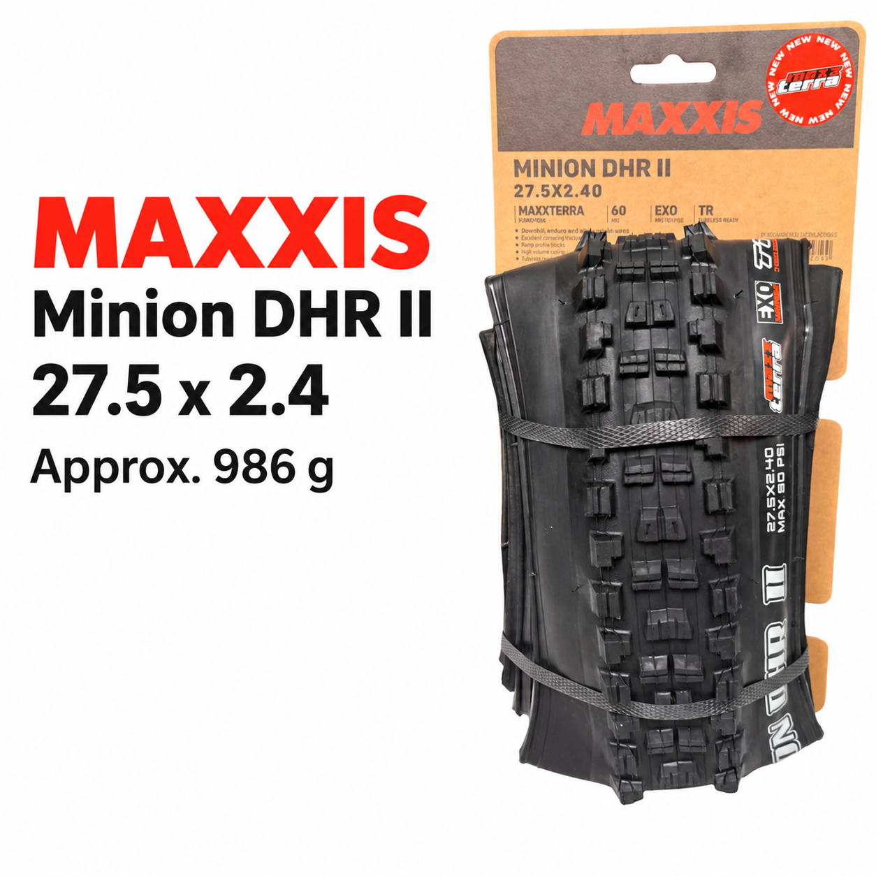 MAXXIS Minion DHF and DHR II Folding Mountain Bike Tires