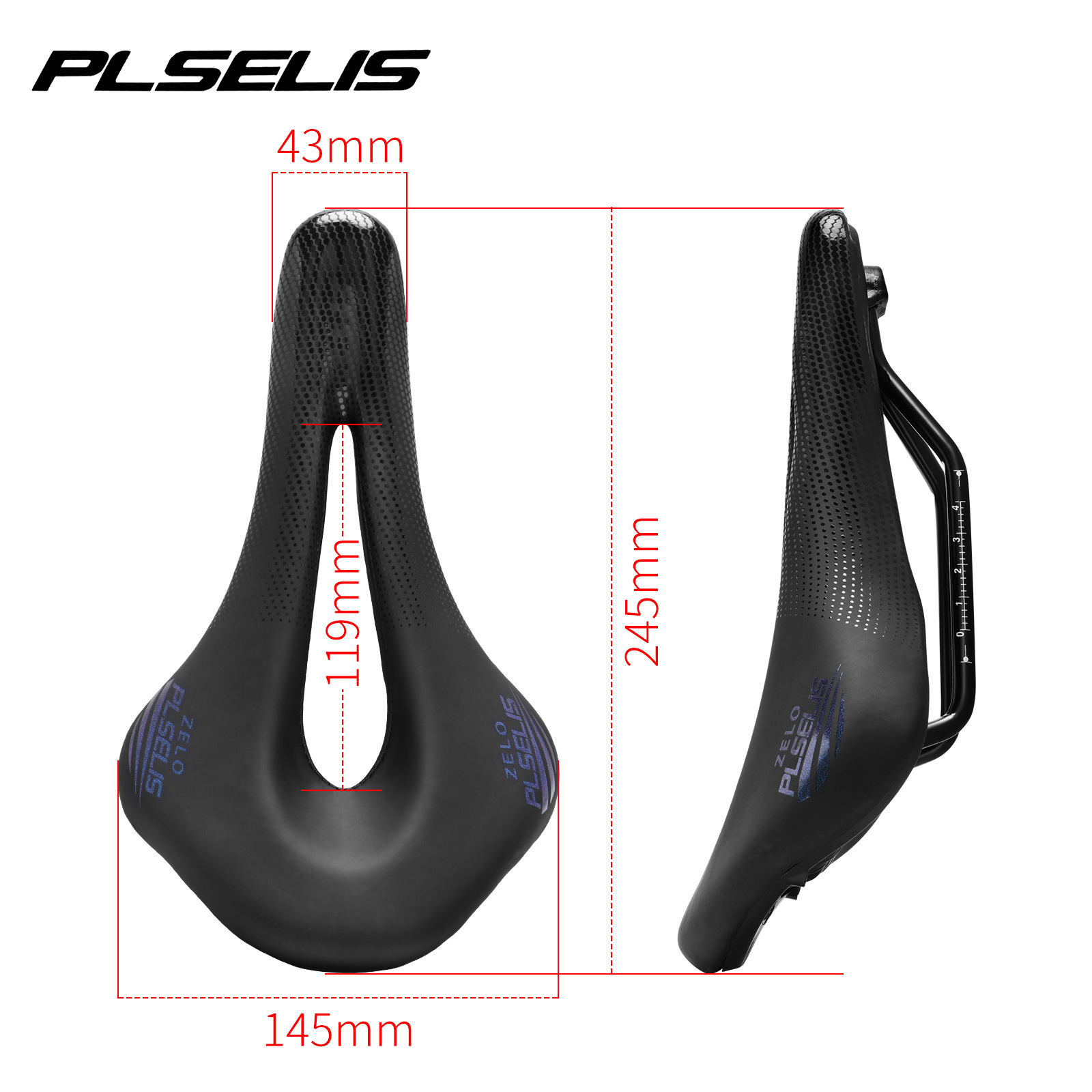 PLSELIS Bicycle Saddle Hollow Soft Seat for MTB Road Bike Folding Bike PU Foam Cushion Ergonomic Comfort Design
