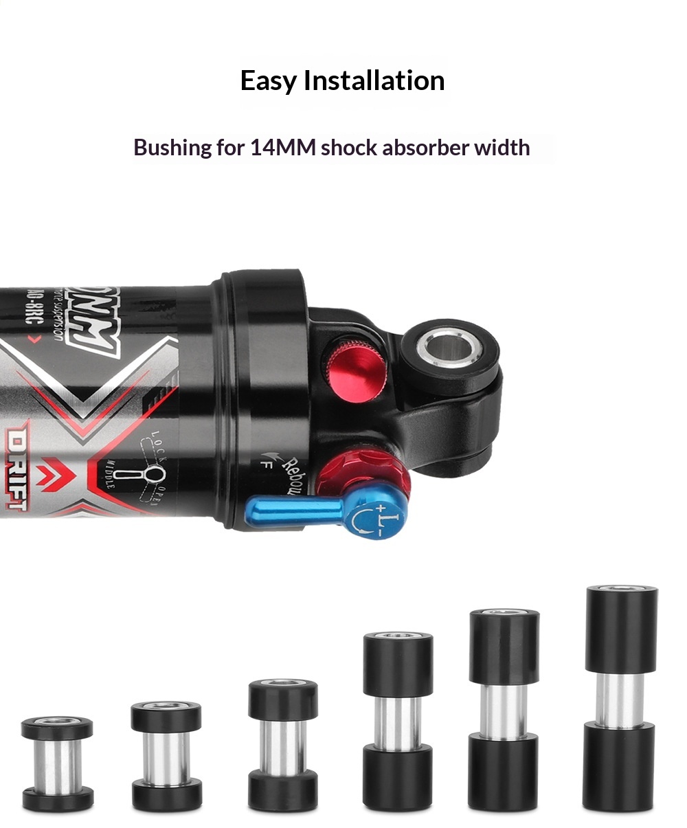 DNM Rear Shock Bushing Kit Part No. Bushing 8mm ID 22/24/26/30/32/42/44/50/54/56mm for MTB Rear Shock