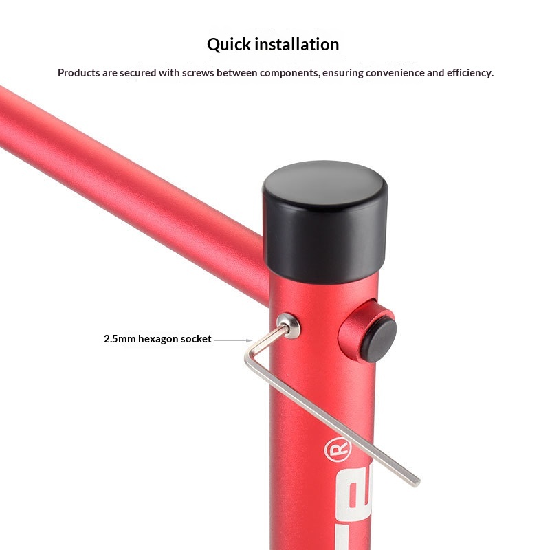 TOOPRE Hollow Crank Parking Rack, Portable Aluminum Alloy Bike Display and Maintenance Stand