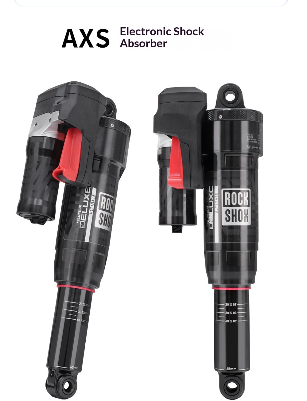 ROCKSHOX-electronic rear shock 230x65mm Super Deluxe Flight Attendant AXS Electronic Air Rear Shock for MTB Soft Tail Bike