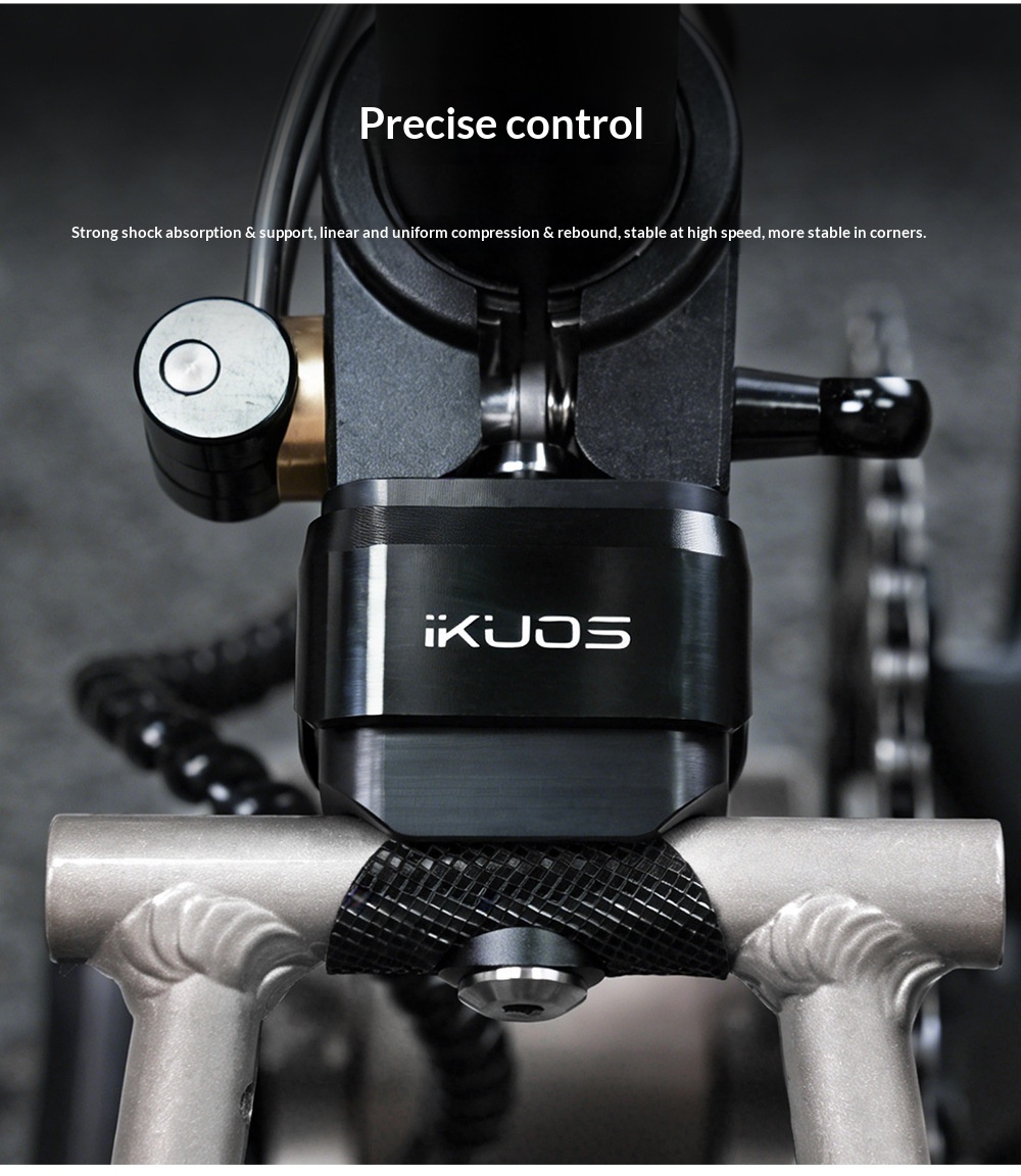 IKUOS-P-SA01 Folding Bike Rear Suspension Damper with Titanium Axle for Pline/Tline/Cline 12-Speed, CNC Machined