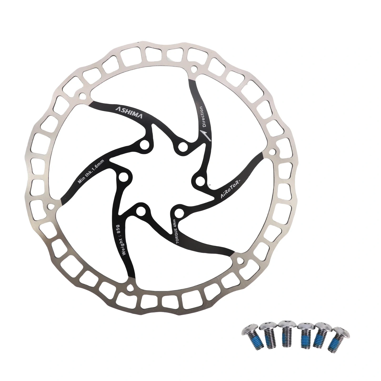 ASHIMA ARO 08 Brake Disc Rotor Ultralight 85g Mountain Bike MTB Stainless Steel 140mm 160mm 180mm 203mm 6-bolts Original