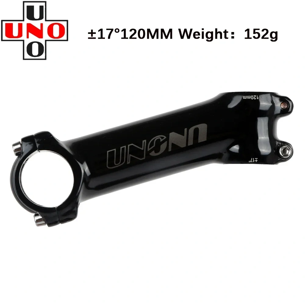 UNO Black Stem Bike Ultralight 7 17 35 Degree MTB Road Stem Fork 28.6 31.8mm 60/70/80/90/100/110/120/130mm Bicycle King Kalloy