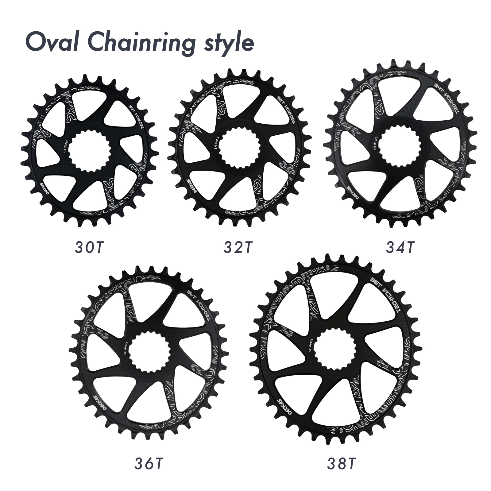Deckas Direct Mount Chainring Round oval for 12 speed Shimano m9100 m8100 m7100 m6100 xtr 28 30 32 34 36 38T  Chainwheel  12s tool  M9200 M9220