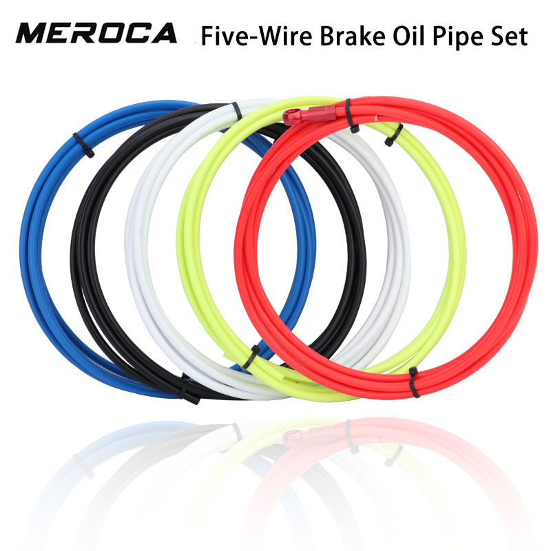 MEROCA Mountain Bike Brake Oil Hose Extended 5mm Hydraulic Disc Brake Oil Hose Five-Line Set
