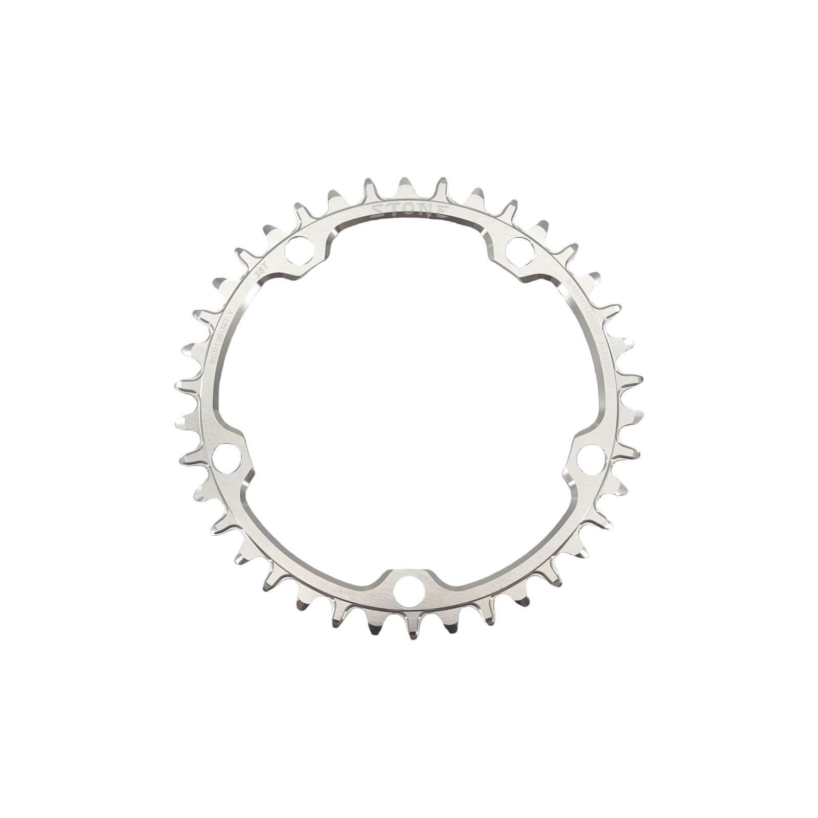 Stone Round Bike Chainring 130 BCD for Brompton 3sixty Shimano 5700 6700 38 40 48 52 54 56T 58T 60T 62t 64t 66t 68t 70t Road Bike Folding 130bcd