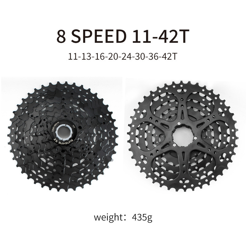 SUNSHINE-SZ HG Cassette Freewheel for MTB 8 / 9 / 10 / 11 / 12 Speed All Black Red Frame Compatible with Shimano DEORE SLX XT XTR and SRAM X5 X7 X9 XX1 XO SX NX