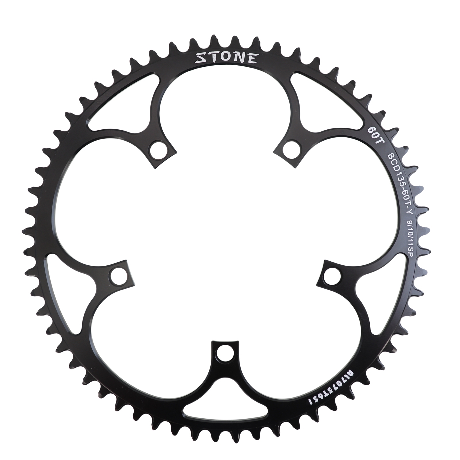Stone 135BCD Chainring Round Narrow Wide 42 44 46 48 52 54 56T 58 60T tooth Road MTB Bike ChainWheel for campagnolo