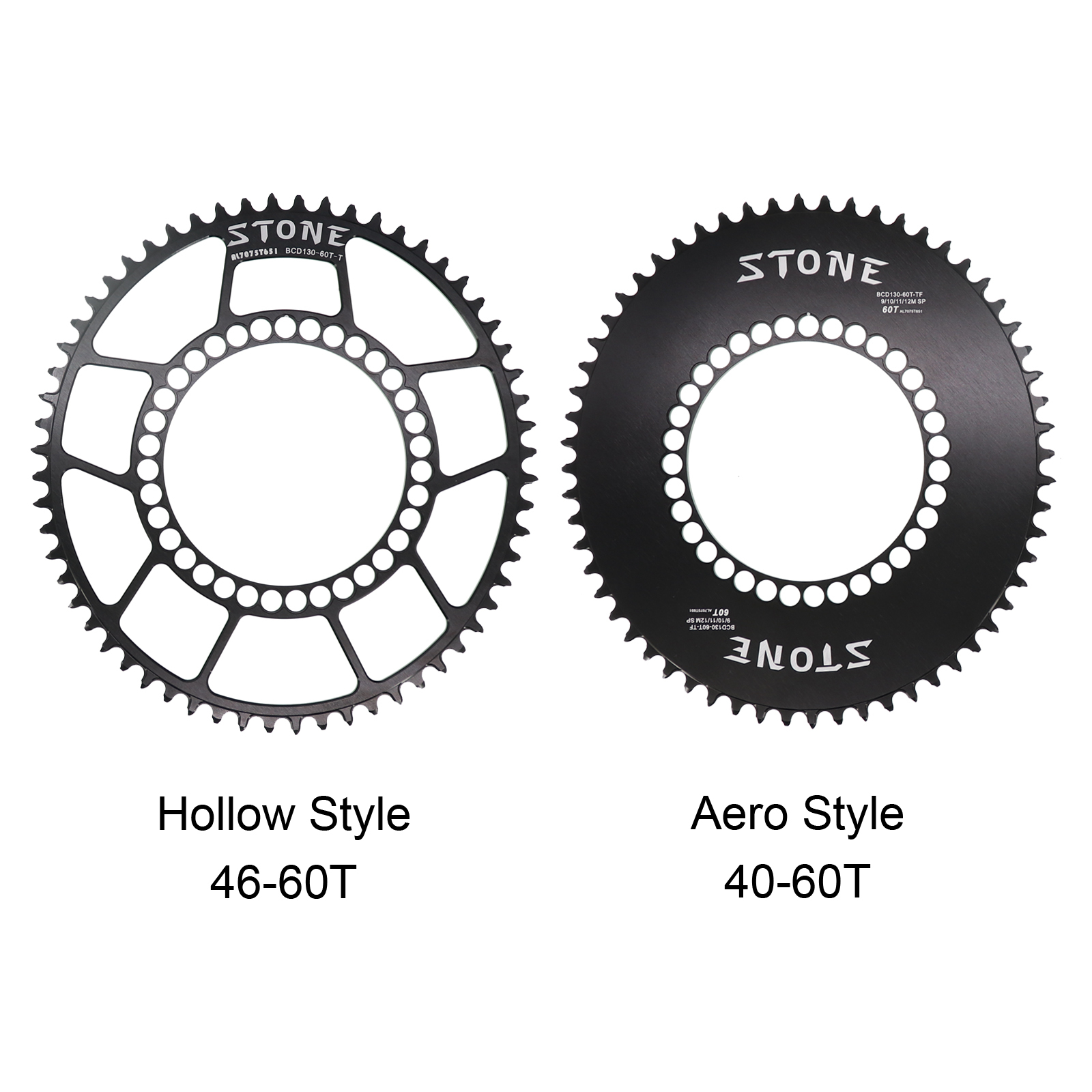 Stone Chainring 130BCD for Brompton for Sram Red Shimano 5700 6700 Oval 40 42 44 46 48 50 52 54 56 58T 60T Road Folding Bike Chainwheel