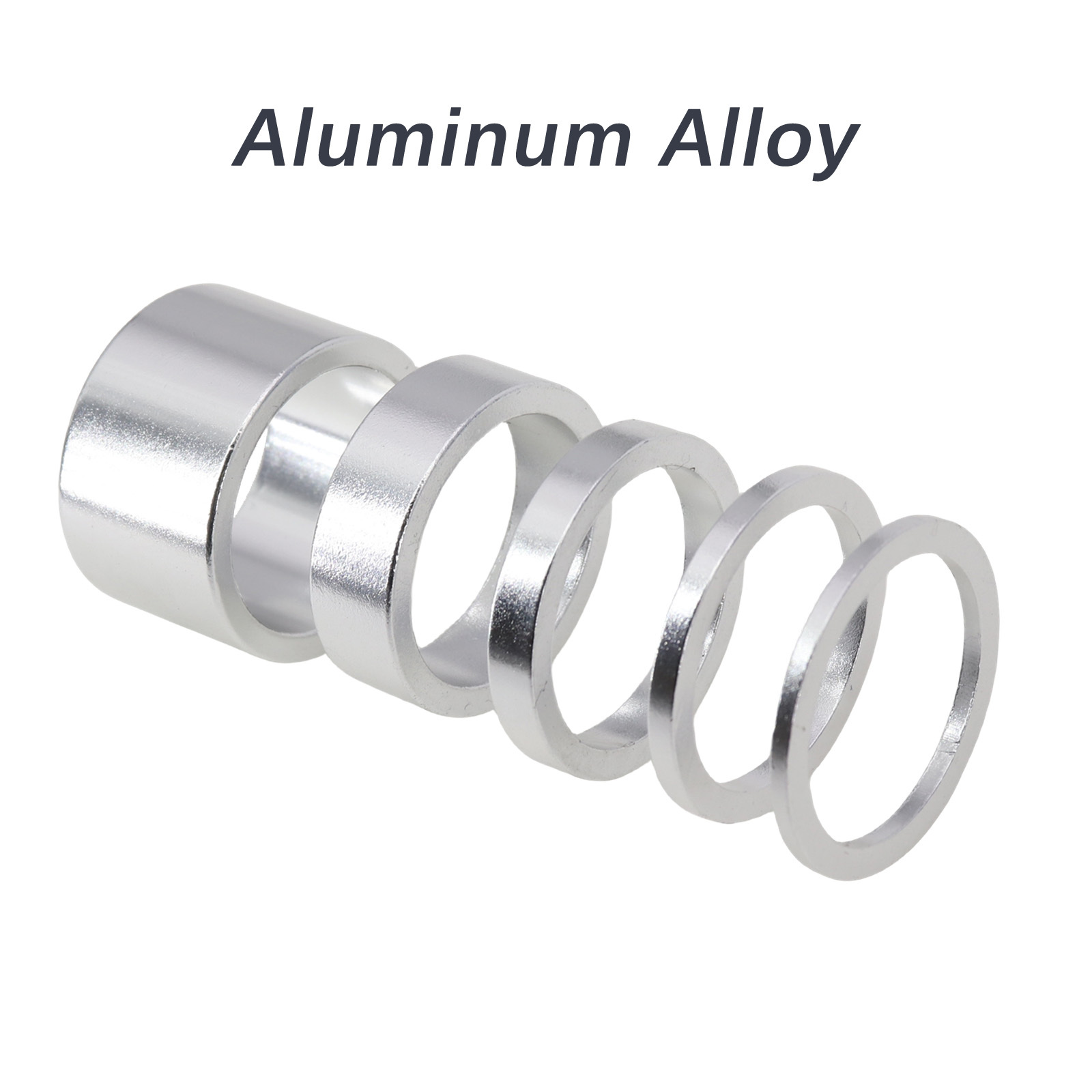 Neco 1 Inch 25.4mm 20/10/5/3/2mm Bicycle Headset Stem Al Bike Fork Star Nut Top Cap Cover Adjusting Dust Cover Spacer Washer