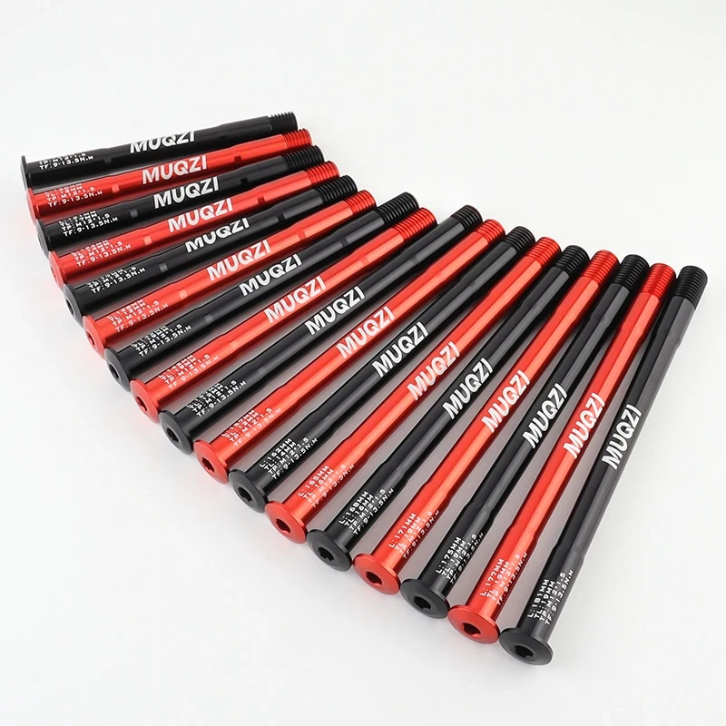 MUQZI MTB Thru Axle 15x100 15x110 12x142 12x100 12x148 Road Bicycle Wheel Axle 12mm 15mm Hub Thru Axle Fork Shaft