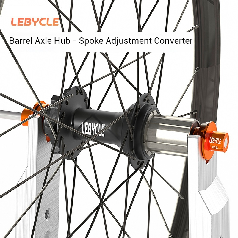 LEBYCLE Bicycle Hub Axle Adjustment Tool 12/15/20mm Barrel Axle Hub Wheel Auxiliary Spoke Tensioning Universal Fixing Tool