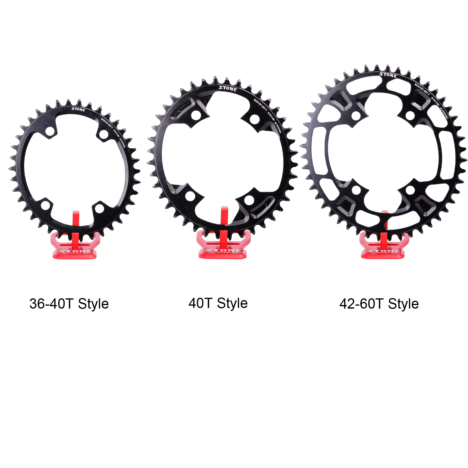 Stone Oval Chainring 107BCD for Sram Force AXS 12S Crankset 107 bcd MTB Road Bike Chainwheel 36T to 60T