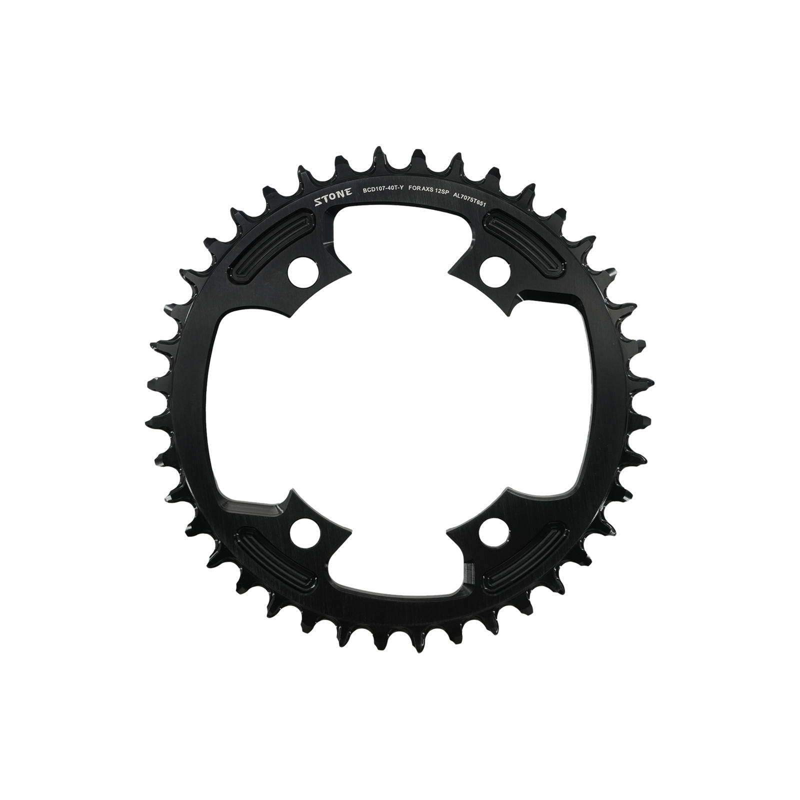 Stone Round Chainring 107BCD for Sram Force AXS 12S Crankset 107 Bcd MTB Road Bike Chainwheel 34 36 40 42 54 56 58 60T AXS Flattop T-type