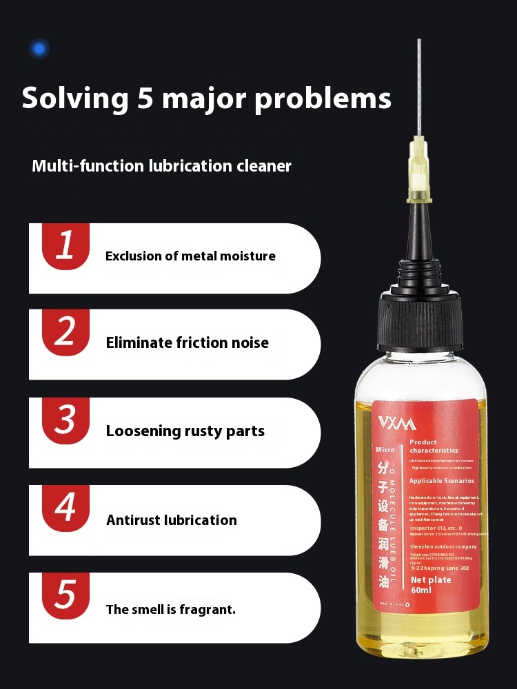 VXM Bike Chain Lubricant Chain Oil Bike Lube Anti-Rust 60ml Maintenance Oil Weatherproof For Mountain City Folding Road Electric
