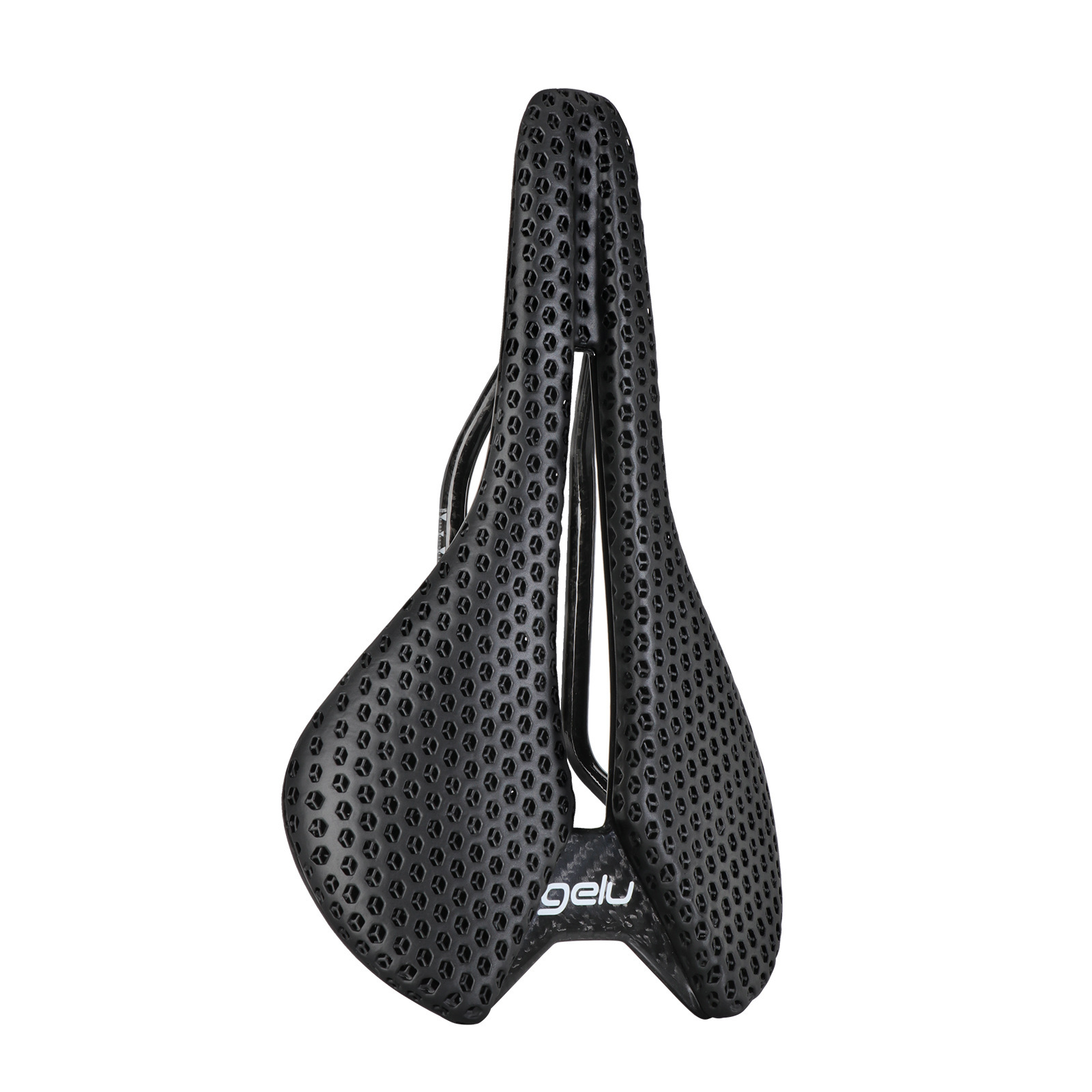 GELU T50 3D Printed Carbon Rail Road Bike Saddle Hollow Breathable Racing Saddle Lightweight