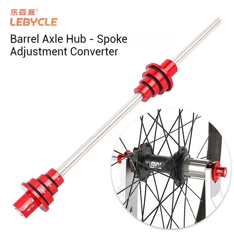 LEBYCLE Bicycle Hub Axle Adjustment Tool 12/15/20mm Barrel Axle Hub Wheel Auxiliary Spoke Tensioning Universal Fixing Tool
