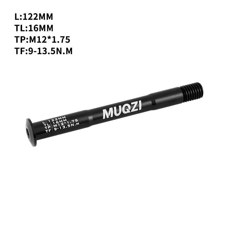 MUQZI MTB Thru Axle 15x100 15x110 12x142 12x100 12x148 Road Bicycle Wheel Axle 12mm 15mm Hub Thru Axle Fork Shaft