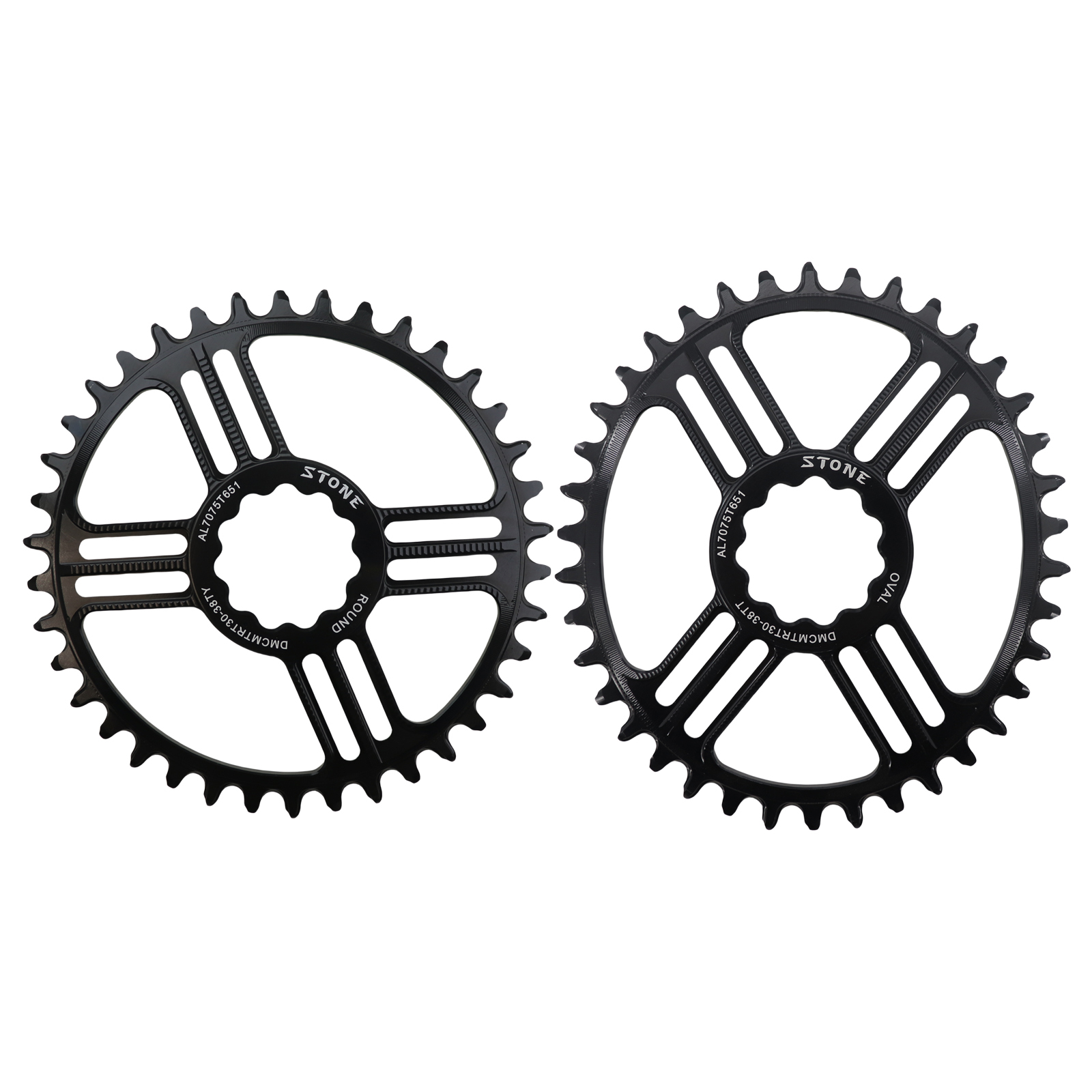 Stone Round Oval Chainring For Rotor 30mm REX 1.1 REX 2.1. 3D+ XC2 3DF XC2 5mm Offset 30T 32 34 36 38T MTB Bike Chainwheel DM