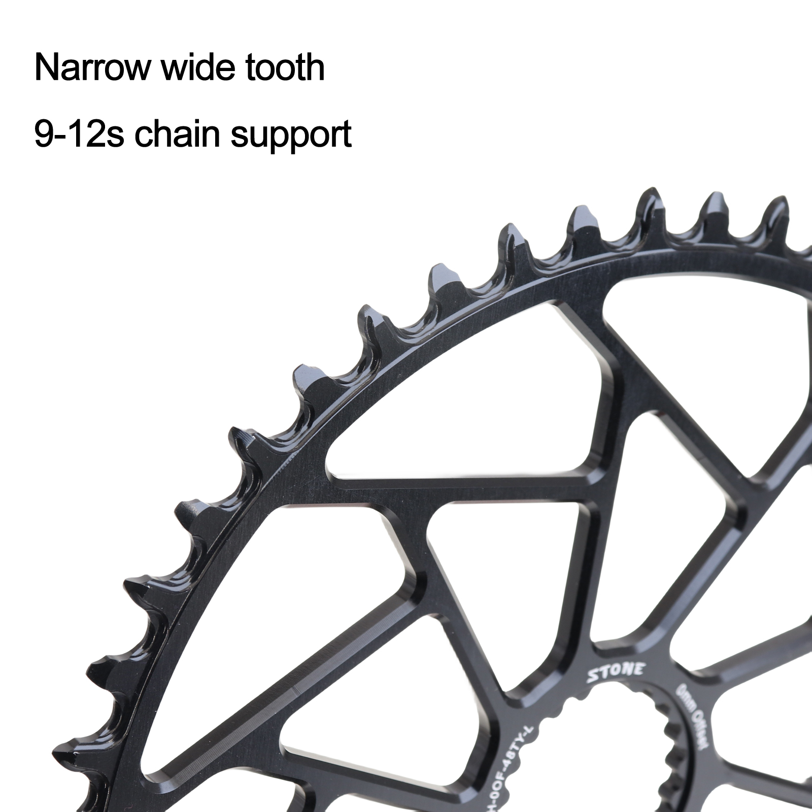 Stone Chainring For 12s Shimano M9100 M8100 M7100 M6100 Round 36T to 48T 12 Speed 0MM Offset Direct Mount MT900 8100 7100 6100