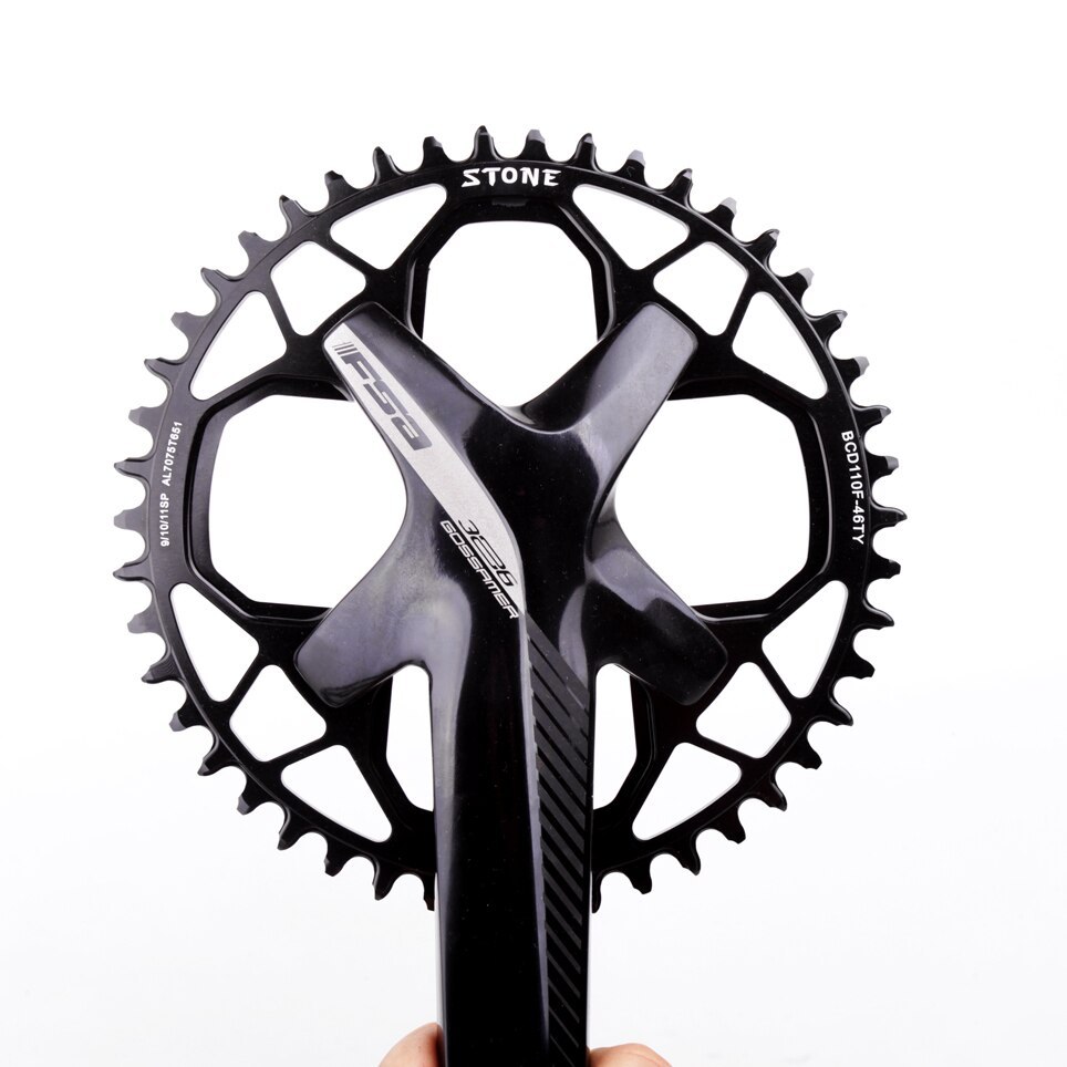 Stone 110BCD Chainring Round for GOSSAMER 34 36 38 40 42 44 46 48 58T 60 tooth Road Bike Chainwheel 110ABS ABS 110F