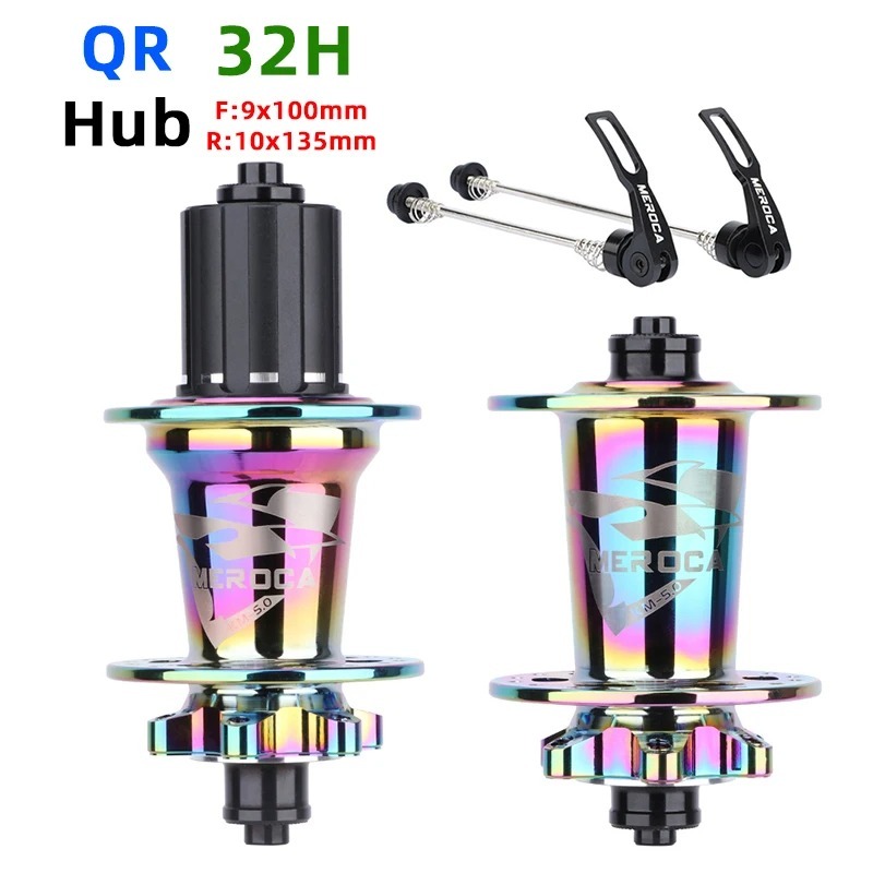 MEROCA Mountain Bike Hub 32 Holes 6pawls Sealed 5 Bearings 100/142mm 100/135mm QR/TA MTB Disc Brake Hub For 8/9/10/11 Speed