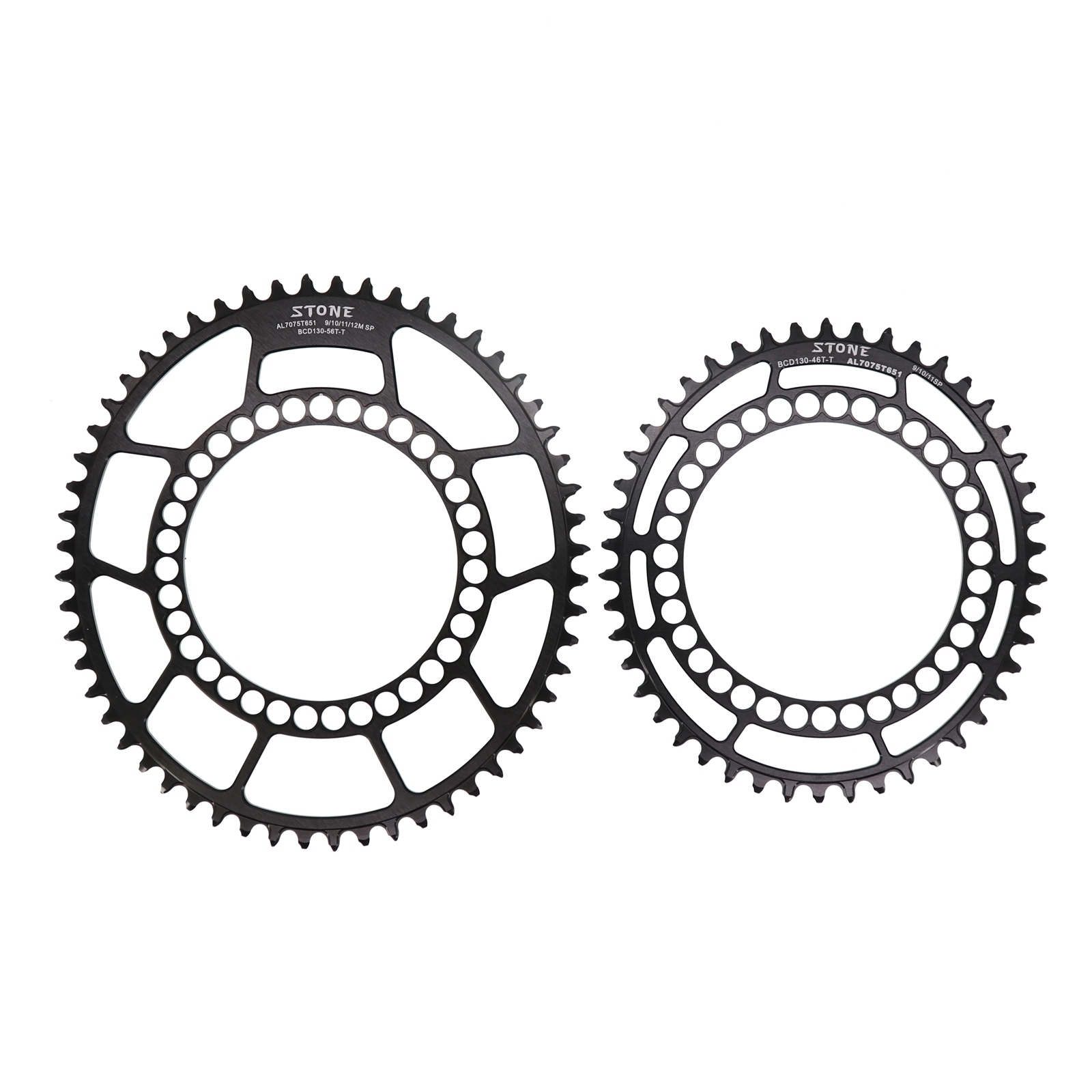 Stone Chainring 130BCD for Brompton for Sram Red Shimano 5700 6700 Oval 40 42 44 46 48 50 52 54 56 58T 60T Road Folding Bike Chainwheel