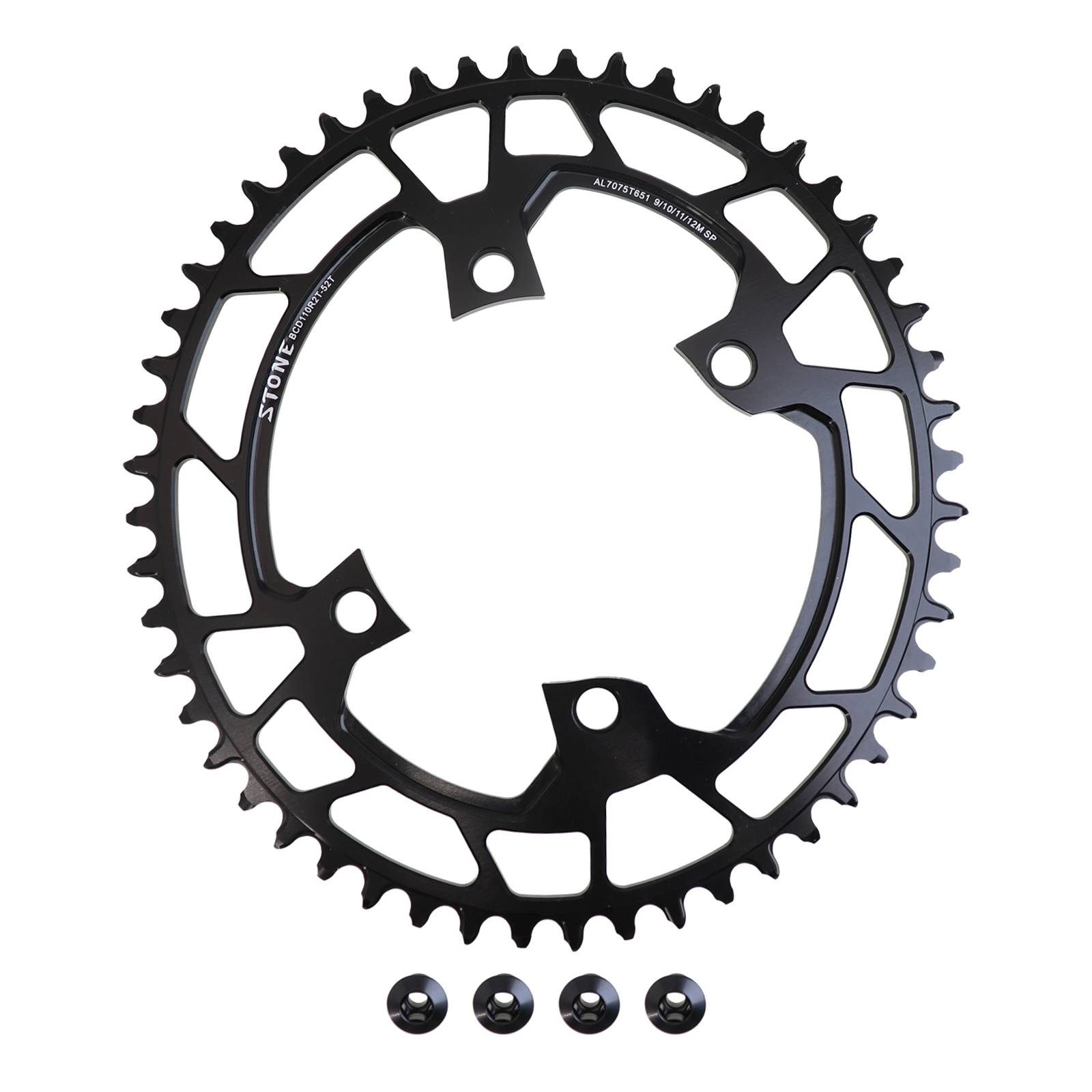 Stone 110BCD Oval Chainring  Narrow Wide Tooth for Shimano 105 R7100 UT R8100 DA R9200 110 Bcd 34 40 42T 46T 48 50T 54 56 58T Road Bike 9-12 Speed