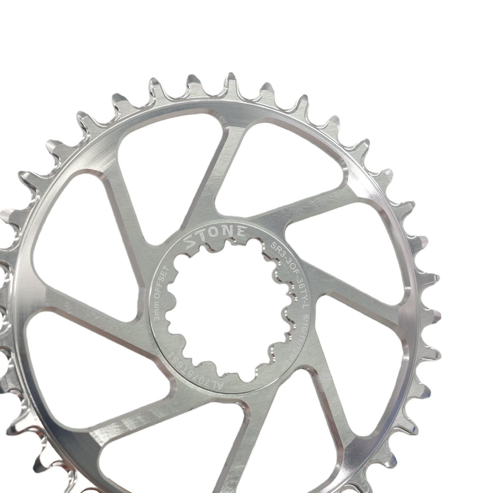 Stone Bike Chainring 3mm Offset Direct Mount Round 3 pins for Sram X9 X0 XX1 X01 26 28t 30t 32 34t 36 38 40T Boost 148mm aero hollow