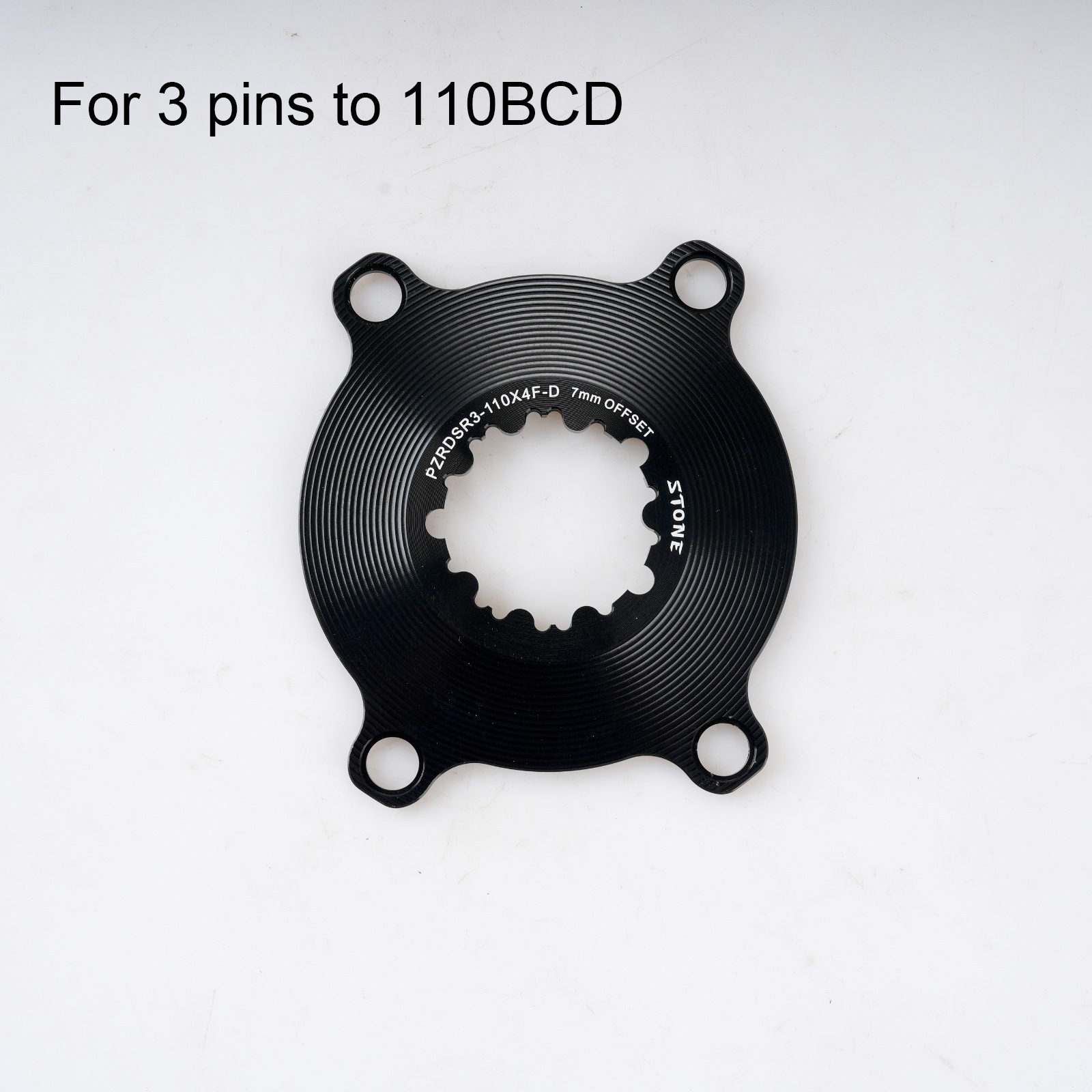 STONE bike chainring spider  1x speed 110bcd for crankset 3 pins 8 pins EC90 XXE GP3 kapic aldhu vegast for sram for rotor for easton direct mount axs flattop FORCE RED single speed AXS Flattop T-type 8 bolts pins 7mm offset