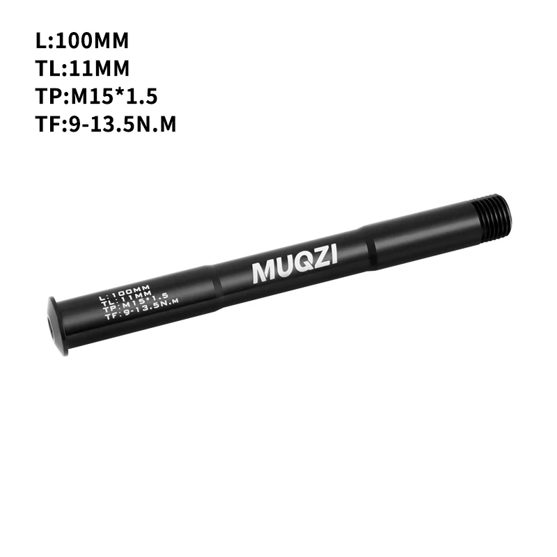 MUQZI MTB Thru Axle 15x100 15x110 12x142 12x100 12x148 Road Bicycle Wheel Axle 12mm 15mm Hub Thru Axle Fork Shaft