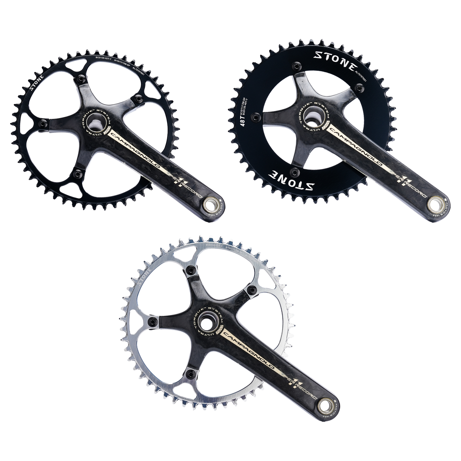 Stone 135BCD Chainring Round Narrow Wide 42 44 46 48 52 54 56T 58 60T tooth Road MTB Bike ChainWheel for campagnolo 9 10 11 12s speed hollow aero